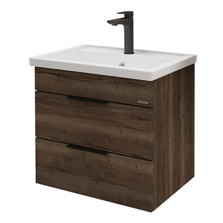 Тумба под раковину Grossman Форта 70 1070032 темный дуб галифакс фото