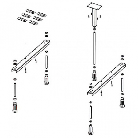 Ножки для ванны Riho Strong POOTSET08 фото