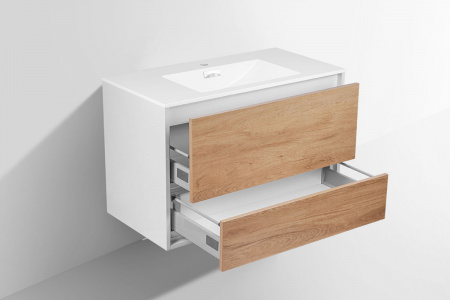 Тумба под раковину Vincea Alessia VMC-1S900YW 90 см Y.Oak фото