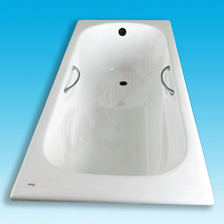 Чугунная ванна Castalia Paola 170x75 с ручками фото