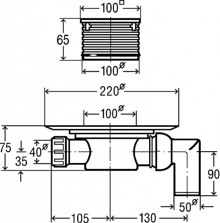 Душевой трап Viega Advantix 557126 фото