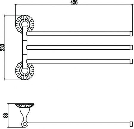 Полотенцедержатель Savol 89C S-08903C фото