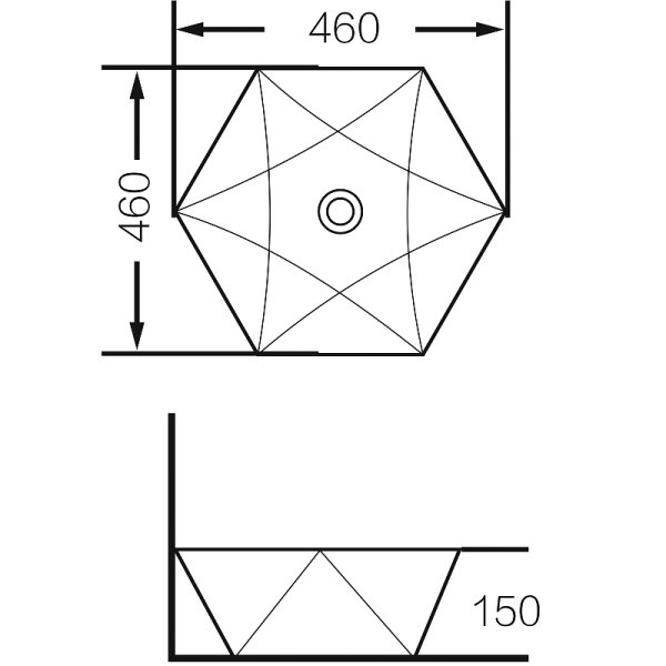 Раковина-чаша Grossman 46 GR-3029 Белая фото