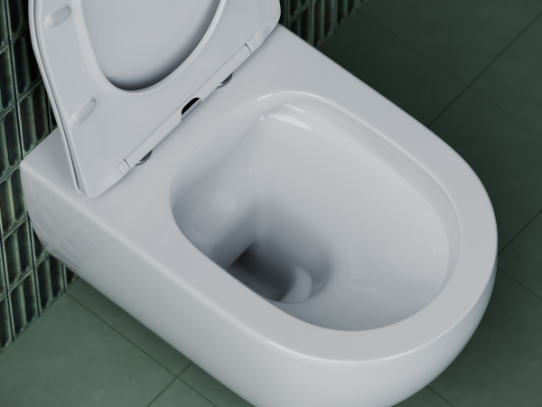 Унитаз подвесной безободковый Ceramica Nova Long CN3015 с сиденьем фото