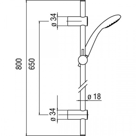 Душевой гарнитур Nobili Shower (AD140/39CR) 1jet фото