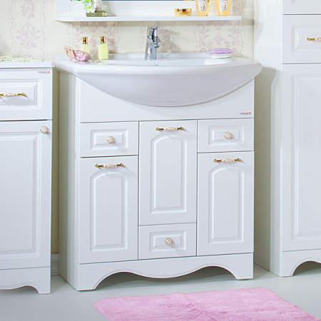 Тумба с раковиной Бриклаер Анна 75 фото