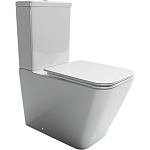 Унитаз компакт безободковый Ceramica Nova Cubic CN1803-B с сиденьем с микролифтом Унитаз компакт безободковый Ceramica Nova Cubic CN1803-B с сиденьем с микролифтом