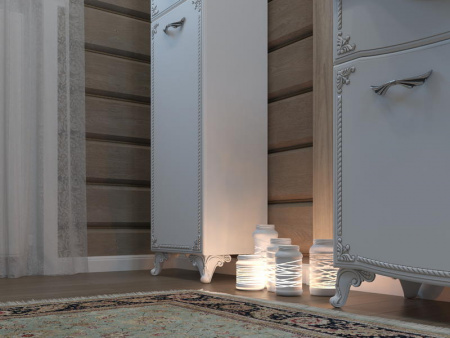 Тумба под раковину Kaksa Классик-Д 004066 65 см серебро фото