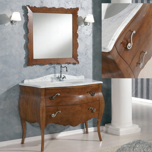 Мраморная столешница Tiffany World Barocco Top B/Carrara p/7241 116x60 фото