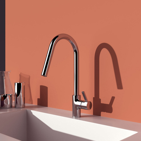 Смеситель для кухни с выдвижным изливом Ideal Standard Gusto BD414AA фото