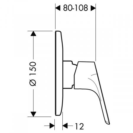 Смеситель для душа Hansgrohe Focus 31967000 фото