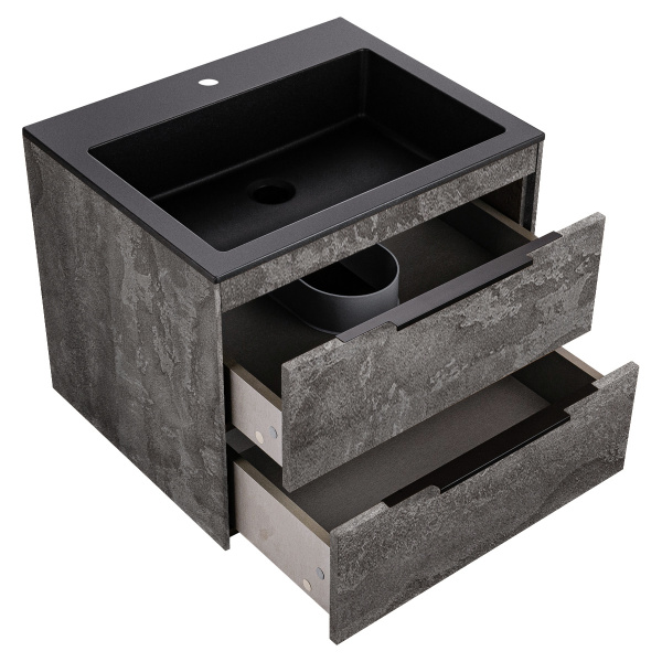 Тумба под раковину Vincea Chiara 2D VMC-2C2600GS G.Stone 60 см фото