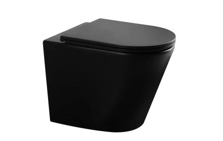Унитаз приставной Gid TRS-263BM черный матовый фото