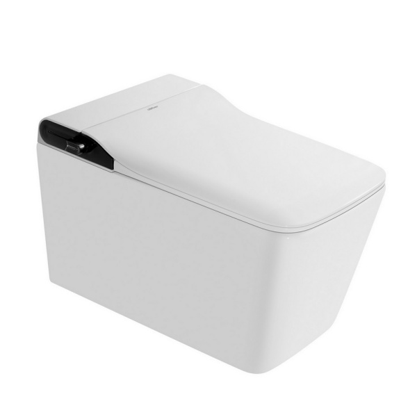 Электронный унитаз-биде импульсный Abber Rechteck AC1215S с инсталляцией AC0101P фото