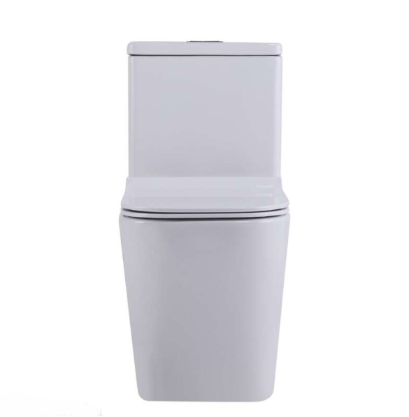 Унитаз напольный безободковый SantiLine SL-5024 с сиденьем фото