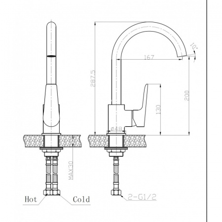 Смеситель для кухни Weltwasser WW MX ODER 406 фото
