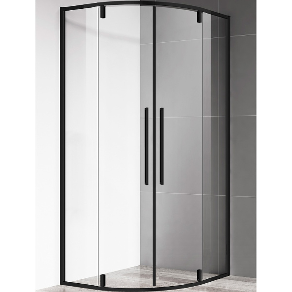 Душевой уголок AQUAme AQM7101-2-8 80x80 черный фото