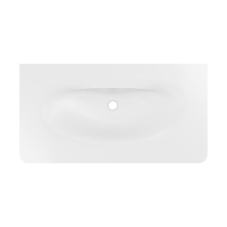 Раковина Vincea Caprise VCB-4CA100MWLG белый матовый / светло-серый матовый фото