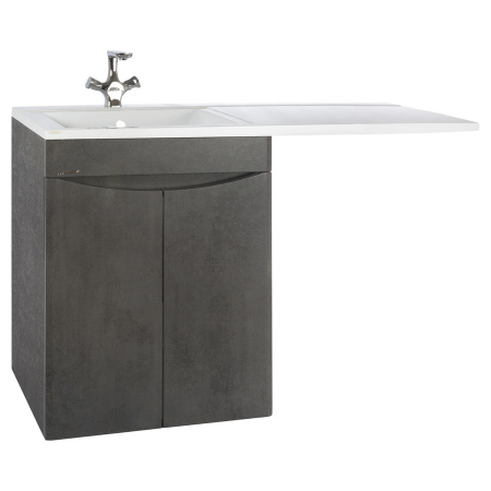 Тумба под стиральную машину Bellezza Олиссия-120 серая прямая L/R фото