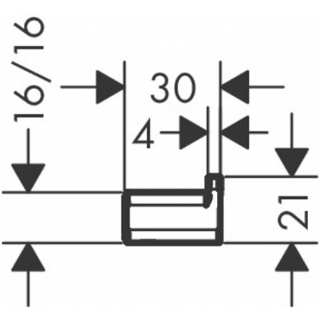 Крючок Hansgrohe AddStoris 41742000 хром фото
