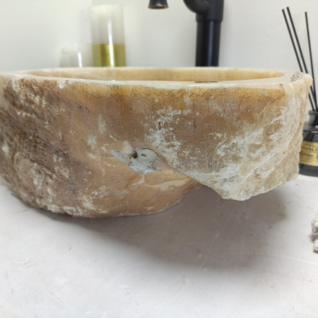 Накладная раковина из оникса Erozy Yellow EO-00549 (50*31*15см) фото