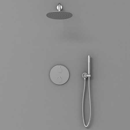 Душевая система скрытого монтажа с термостатом Vincea VSFW-101TCH хром фото