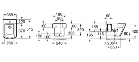 Биде подвесное Roca Hall 357625000 фото