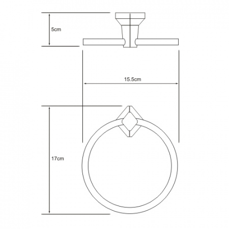 Кольцо для полотенца WasserKRAFT Aller K-1160 фото