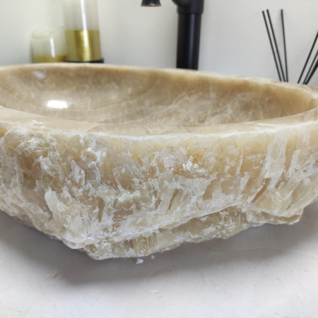 Накладная раковина из оникса Erozy Yellow EO-00559 (55*37*15см) фото