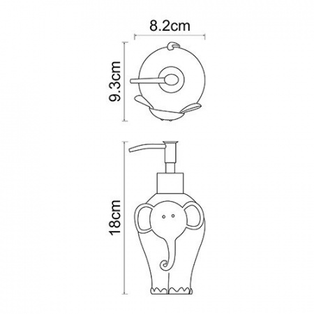 Дозатор для жидкого мыла WasserKRAFT Lippe K-8199 фото