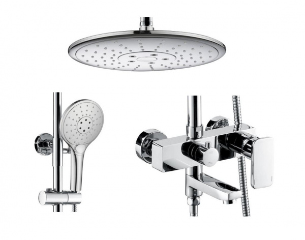 Душевая система (стойка) Bravat RifflIe F6336370CP-A-RUS фото