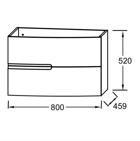 Тумба с раковиной Jacob Delafon Nona 80 EB1888RU-G1C глянцевый белый фото