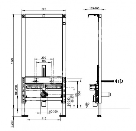 Инсталляция для биде Villeroy & Boch ViConnect 92214800 фото
