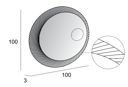 Зеркало с увеличительным зеркалом и подсветкой Cezares 45011 100x100 фото