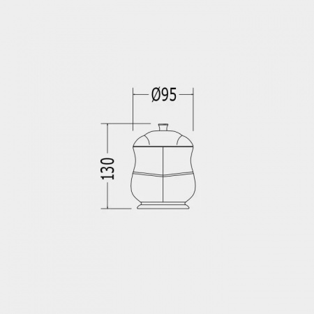 Кашпо с крышкой Devon&Devon Emily MIL526E фото