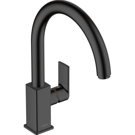 Смеситель для кухни Hansgrohe Vernis Shape M35 71871670 черный матовый фото