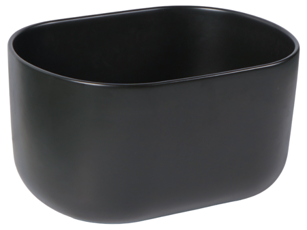 Накладная раковина SantiLine SL-1113MB 45x35 черная матовая фото