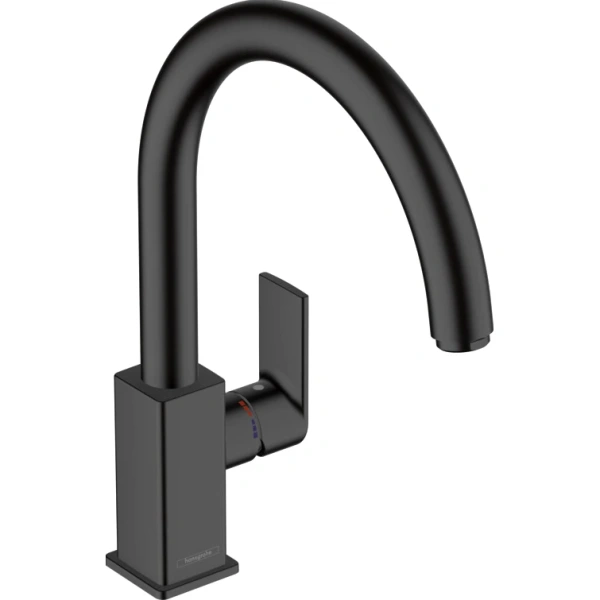 Смеситель для кухни Hansgrohe Vernis Shape M35 71871670 черный матовый фото