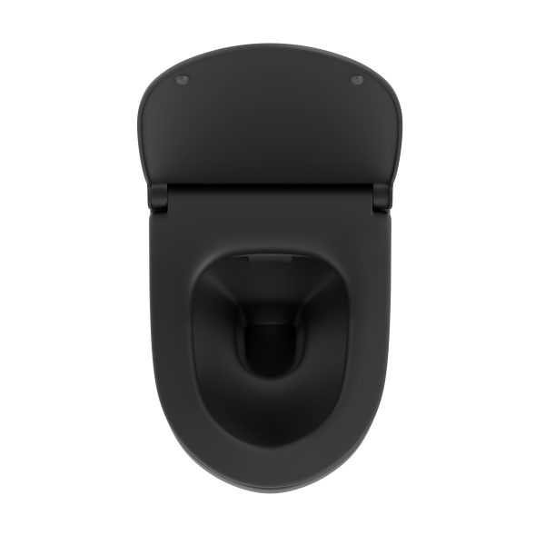 Подвесной унитаз безободковый VitrA Sento (Сенто) 7748B083-0101 черный матовый фото