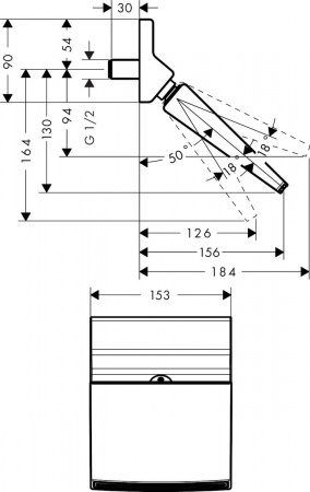Верхний тропический душ Hansgrohe Raindance Rainfall 26442000 фото