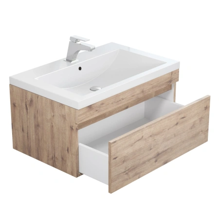 Тумба под раковину Uperwood Eva 75 3930213465 крафт табачный фото