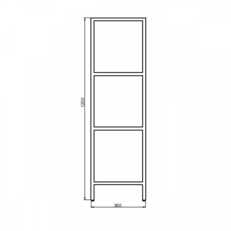 Стеллаж напольный Comforty Мальме 40 дуб дымчатый фото