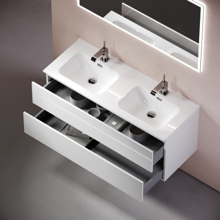 Тумба под раковину Sancos Urban UR120-2W белый глянец фото