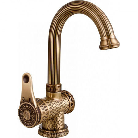 Смеситель для раковины Zorg Antic A 411U-BR фото