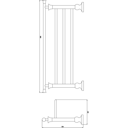 Полка для полотенец Rush Crete CR35543 фото
