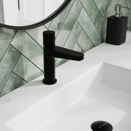 Смеситель для раковины WasserKRAFT Fulda 5203 черный матовый фото