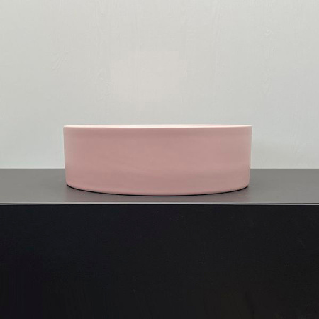 Накладная раковина Comforty 9110MP 39x39 розова матовая фото