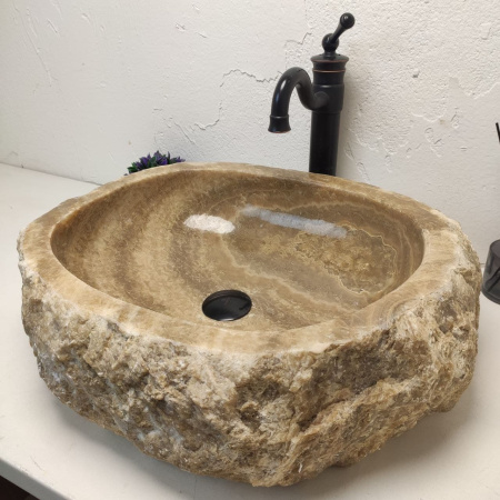 Накладная раковина из оникса Erozy Sunset EO-01229 (57*47*16) фото