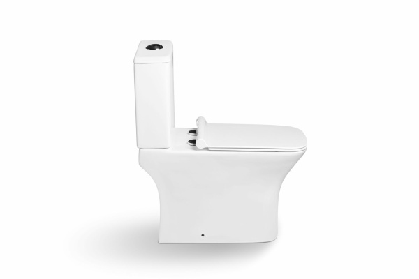 Унитаз напольный безободковый SantiLine SL-5023 с сиденьем фото