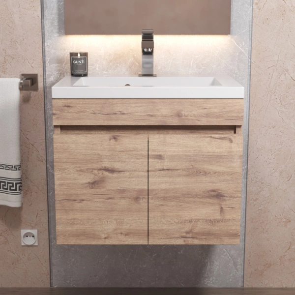 Тумба под раковину Uperwood Eva 50 3930213461 крафт табачный фото